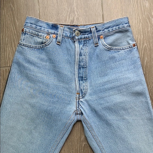 —Sold on Depop— Re/Done Levi’s HRAC Side Zip 24 - Picture 6 of 8